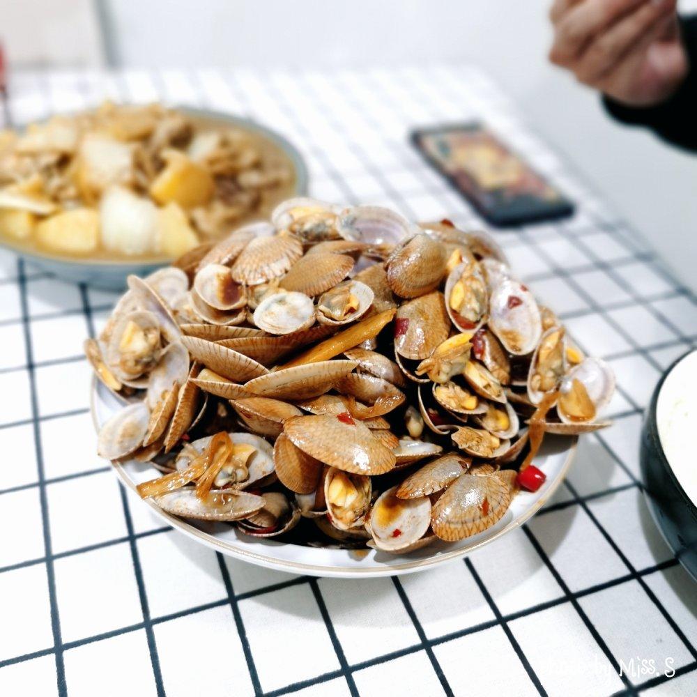 辣炒花蛤/黄蛤/蛏子