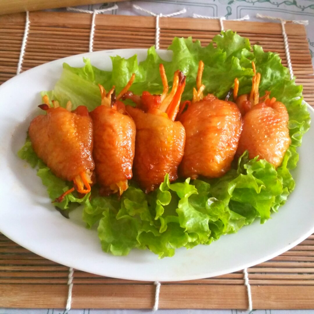 时蔬酿鸡翅