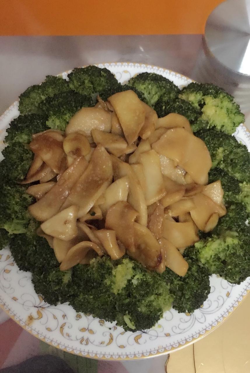 杏鲍菇扣西兰花