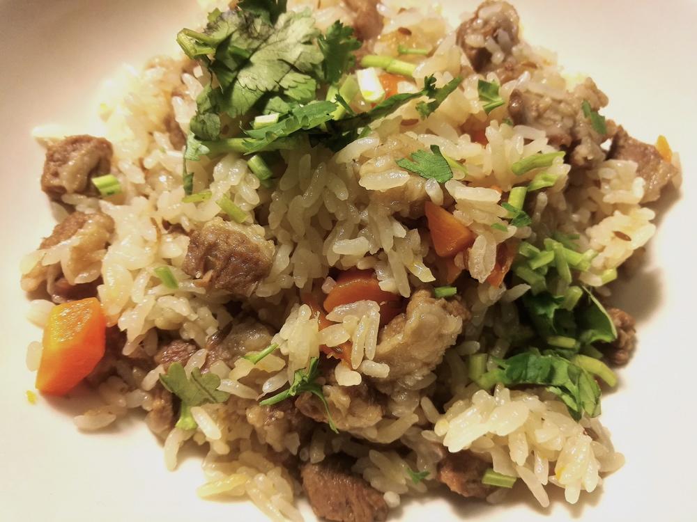 手抓羊肉饭