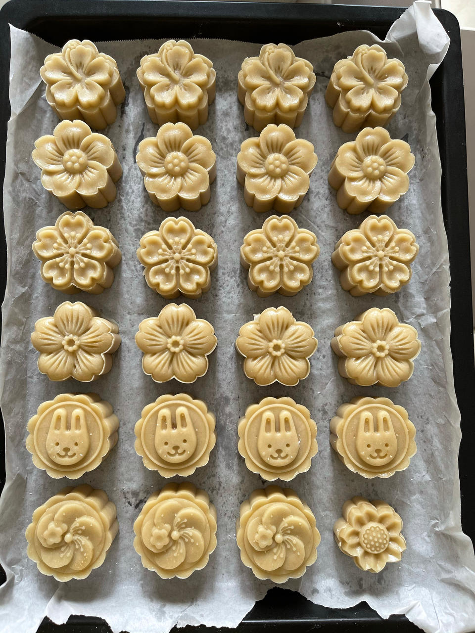 广式月饼&红豆沙咸蛋黄、花纹立体不塌腰