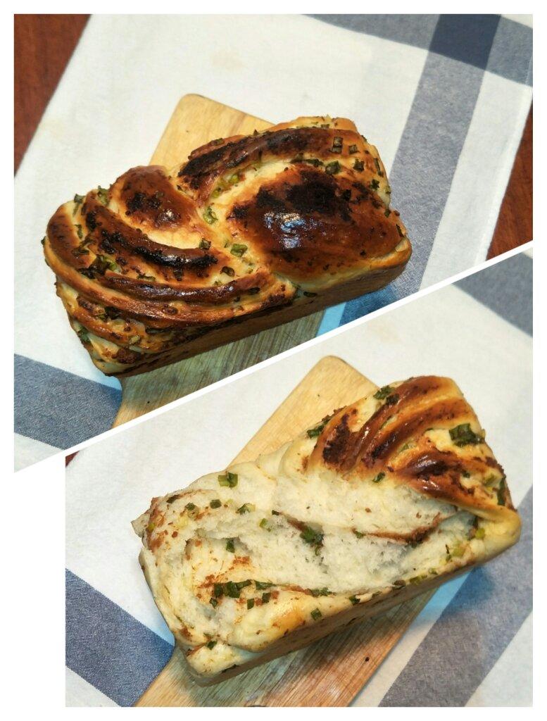 香葱肉松手撕吐司