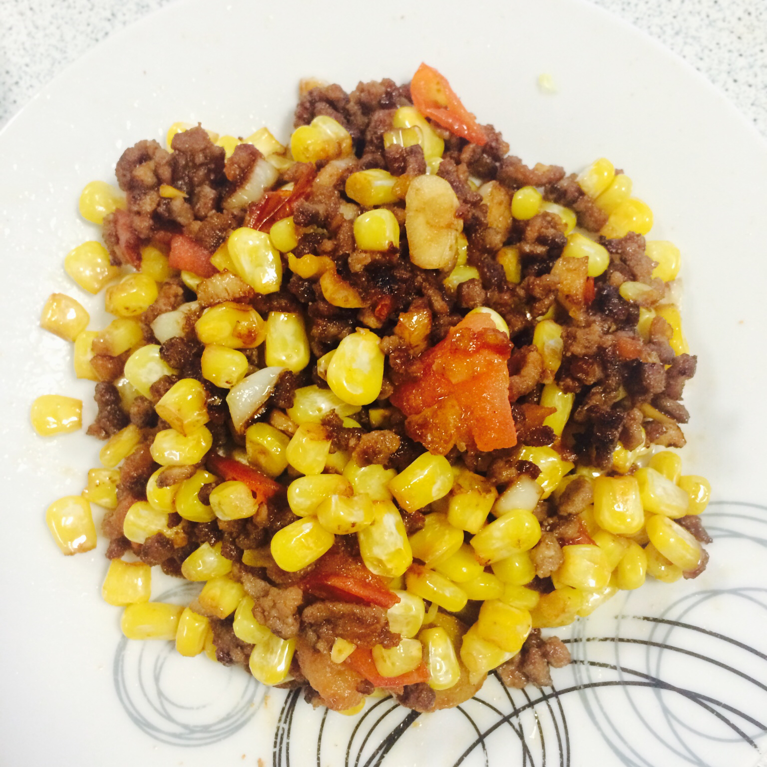 玉米炒肉末【超级下饭的快手家常菜】