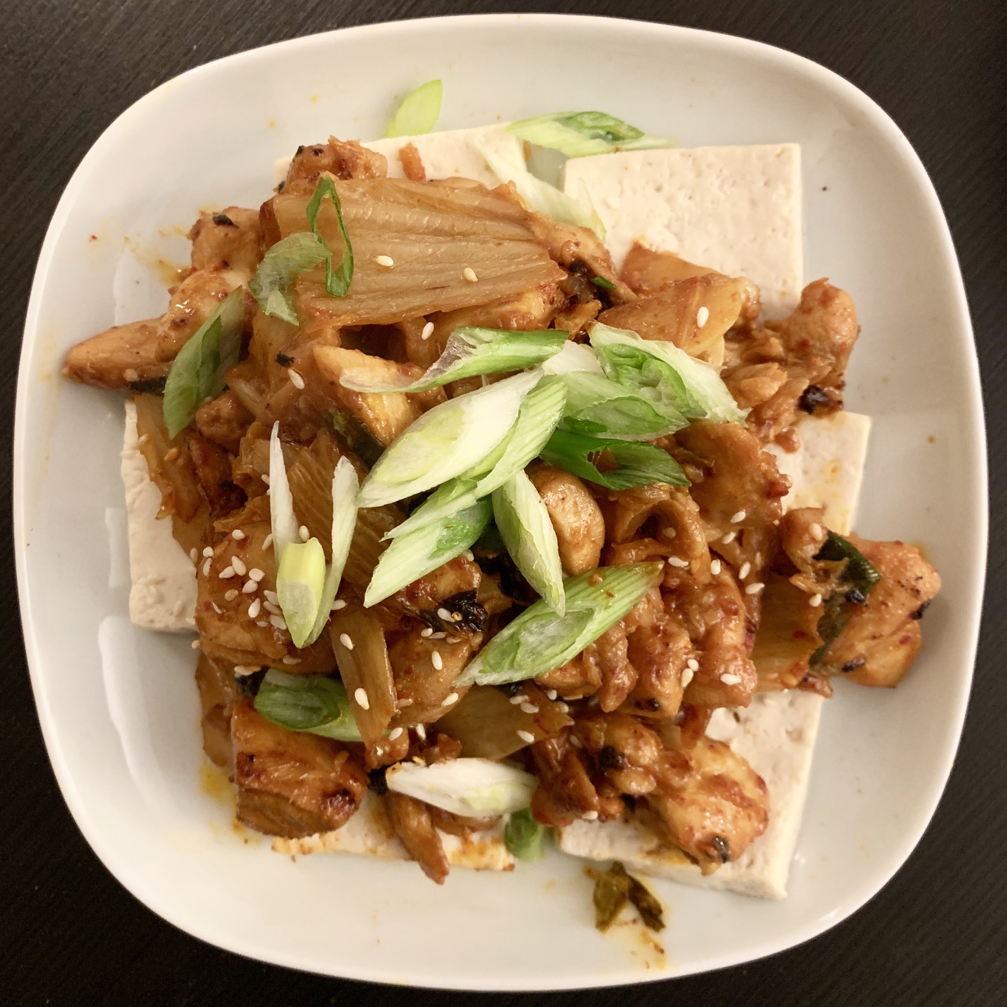 韩式泡菜鸡肉豆腐
