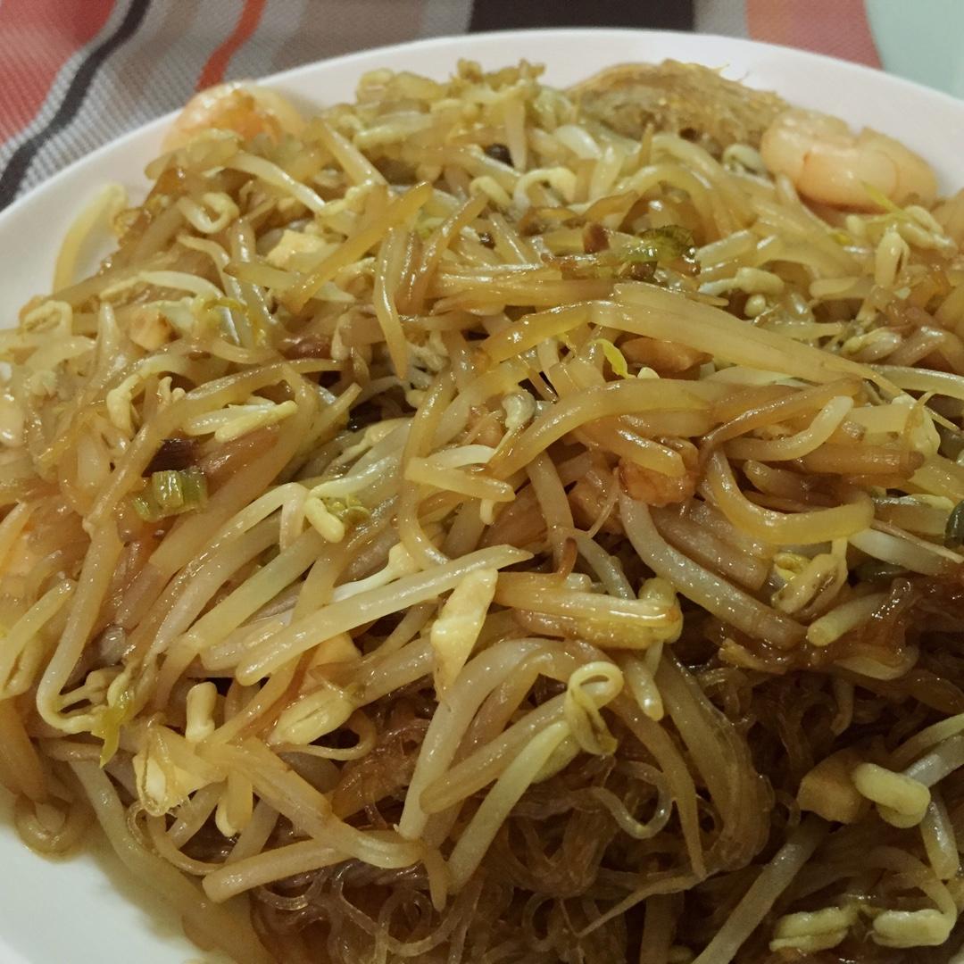 豆芽炒粉丝