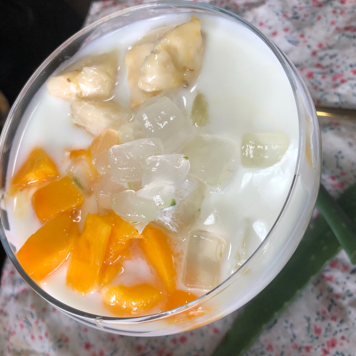 芦荟酸奶水果捞的做法