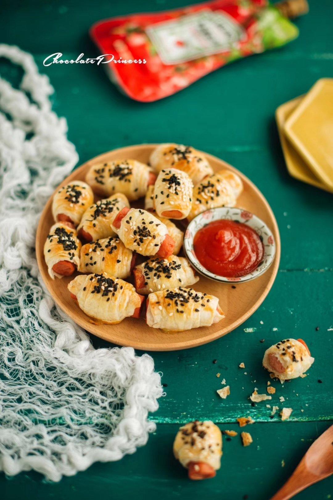 烤箱版手抓饼培根卷