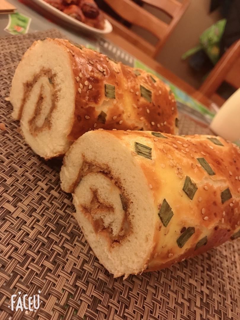 香葱肉松肥蛋糕卷～