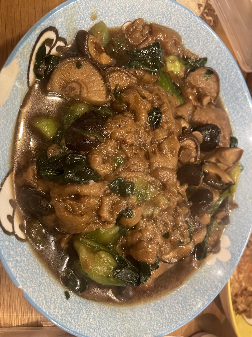 青菜香菇面筋煲🍲