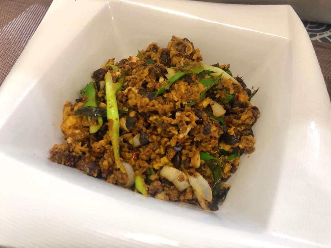 酱豆辣炒鸡蛋