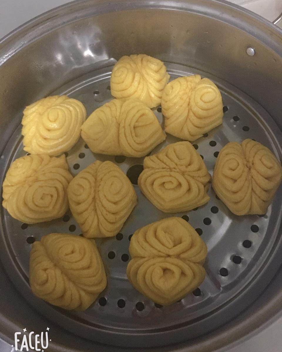 南瓜花卷馒头