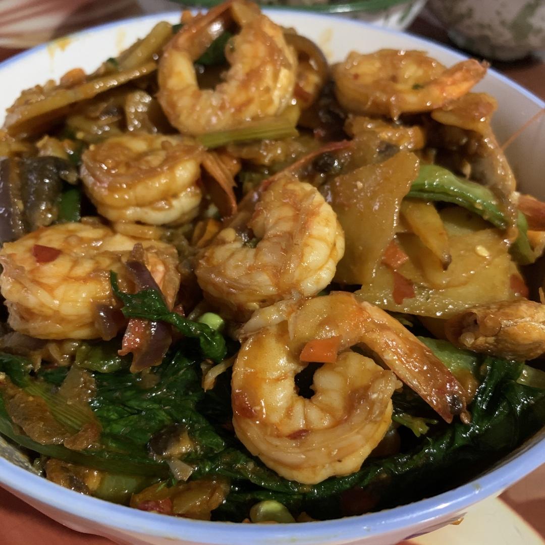 好吃的炒虾香锅
