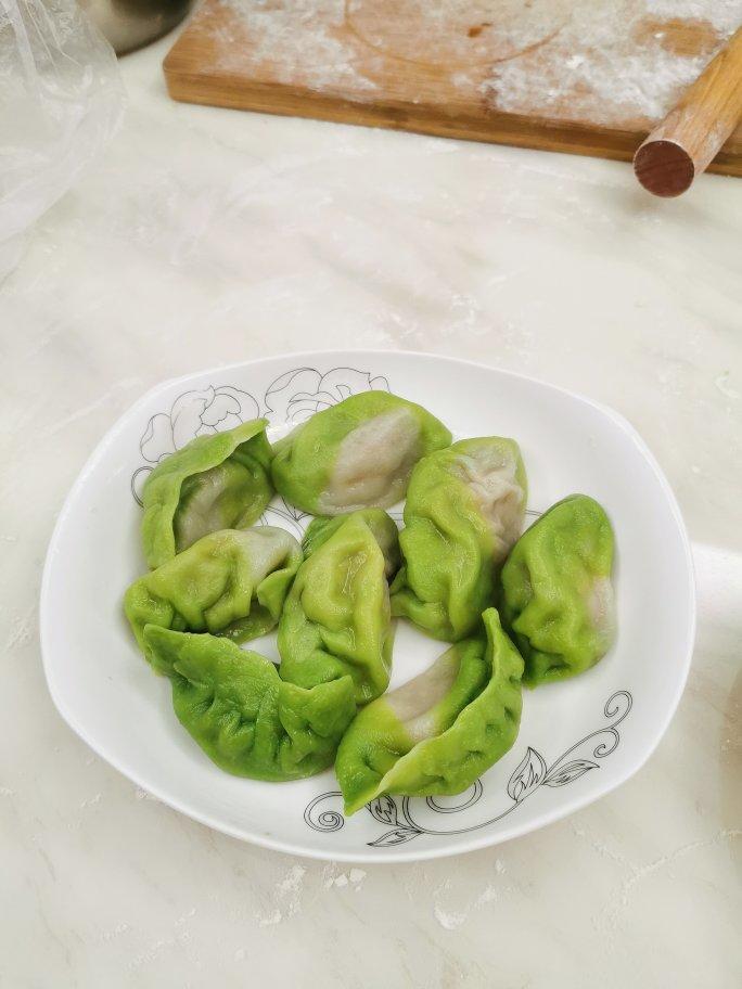 翡翠白菜饺