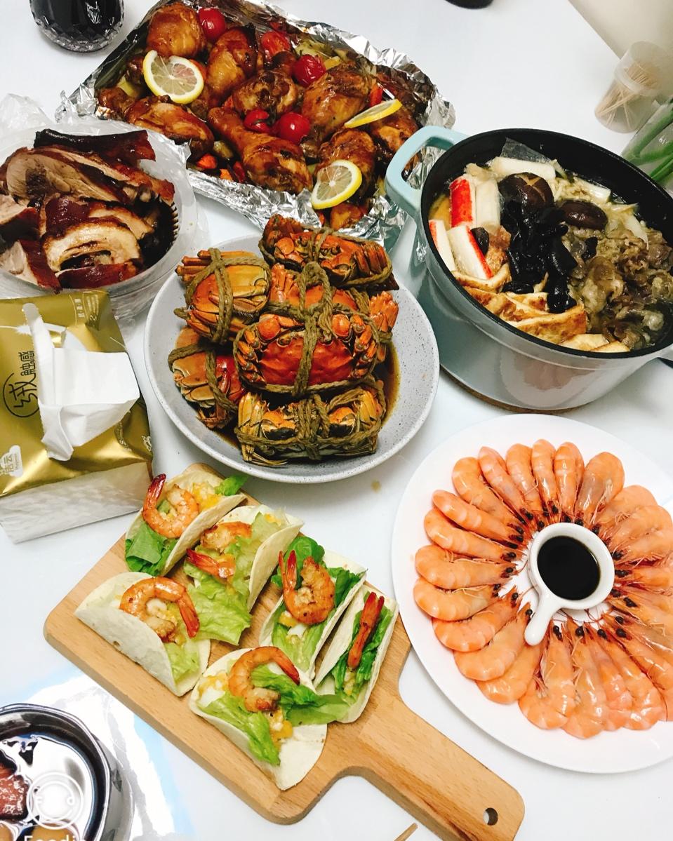 圣诞Party开胃小食：土豆泥蒜煎虾仁迷你Taco