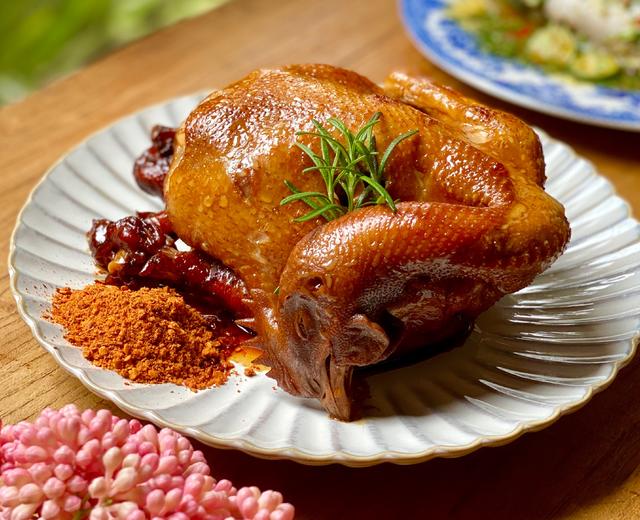 减肥瘦身餐系列2.麻油烘鸡(清远鸡)的做法