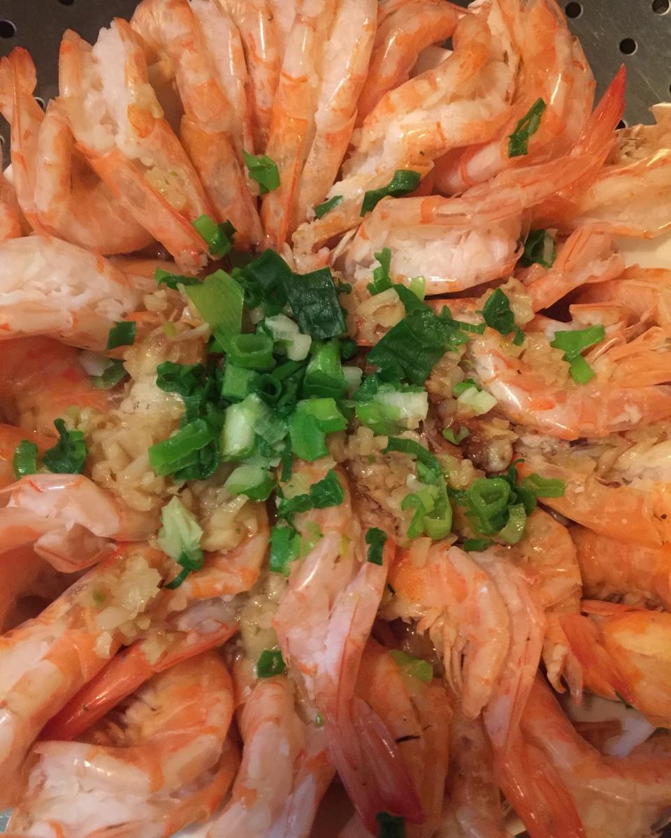 蒜蓉蒸虾