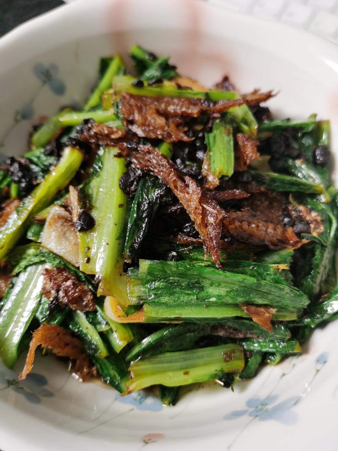 豆鼓鲮鱼油麦菜