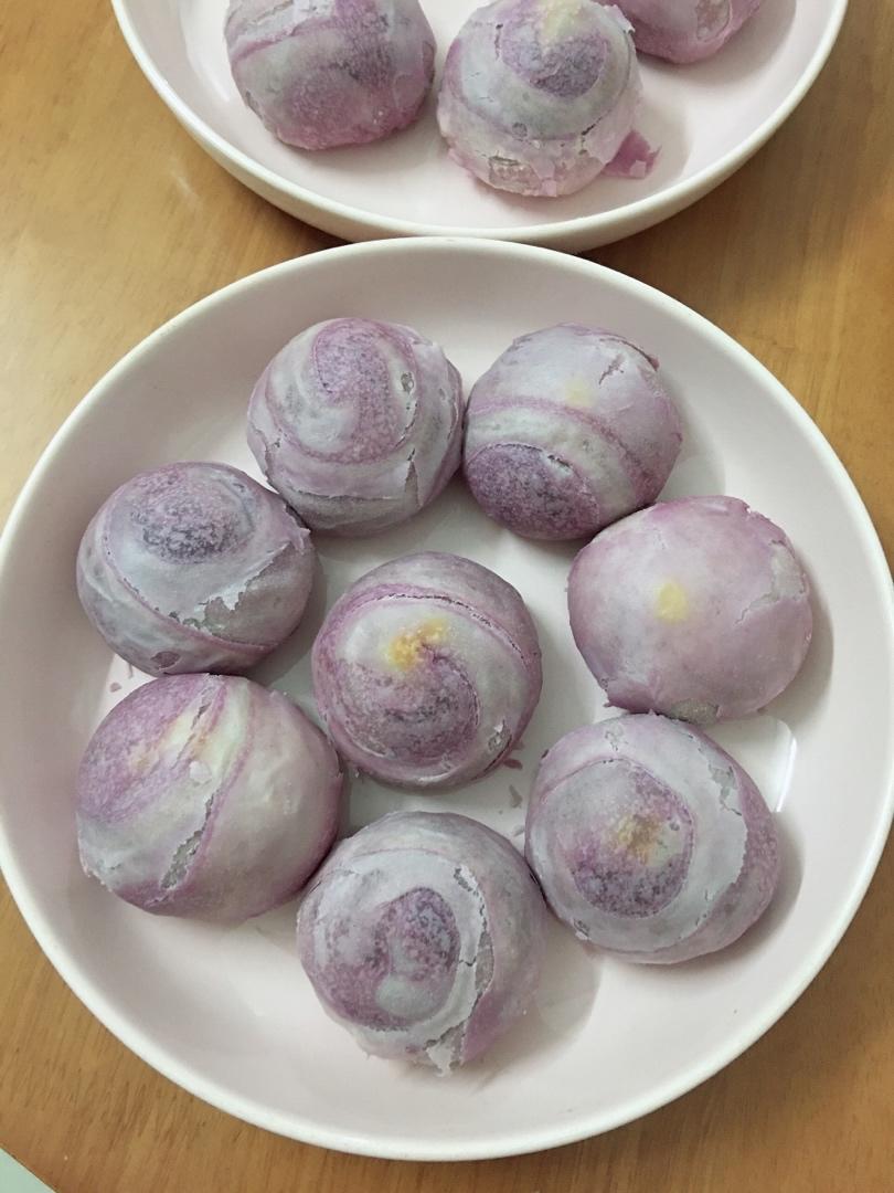 麻薯香芋酥/台湾大甲芋头酥(无猪油完美复刻2015.10修订各种抹茶酥、绿茶酥、蛋黄酥、紫薯酥通用哟）