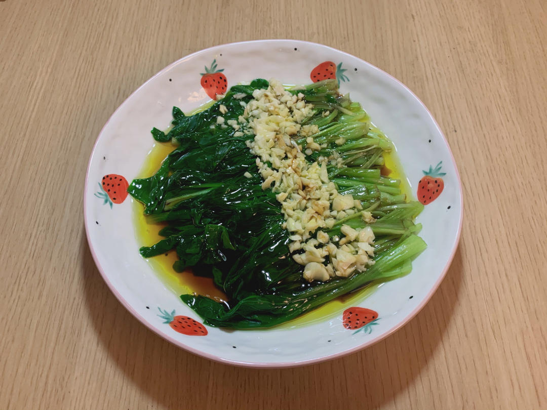 鸡毛菜的最佳打开方式：白灼鸡毛菜