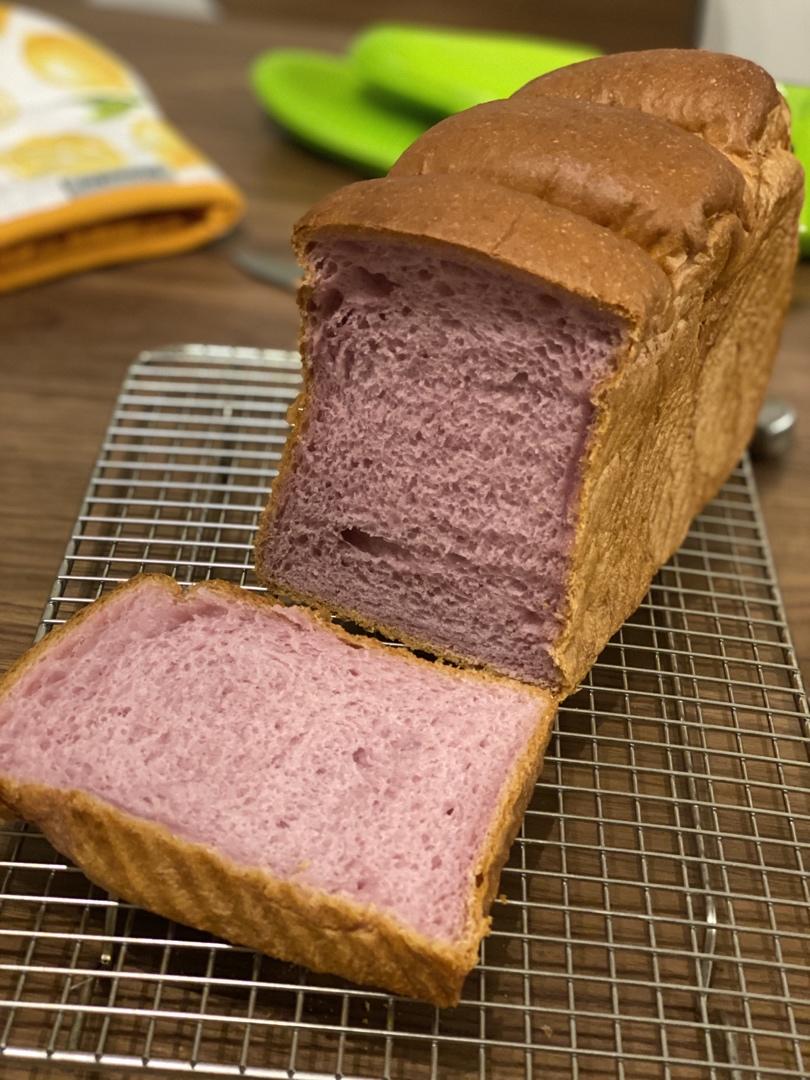 玩转面团——紫薯吐司（70%冷藏中种法）