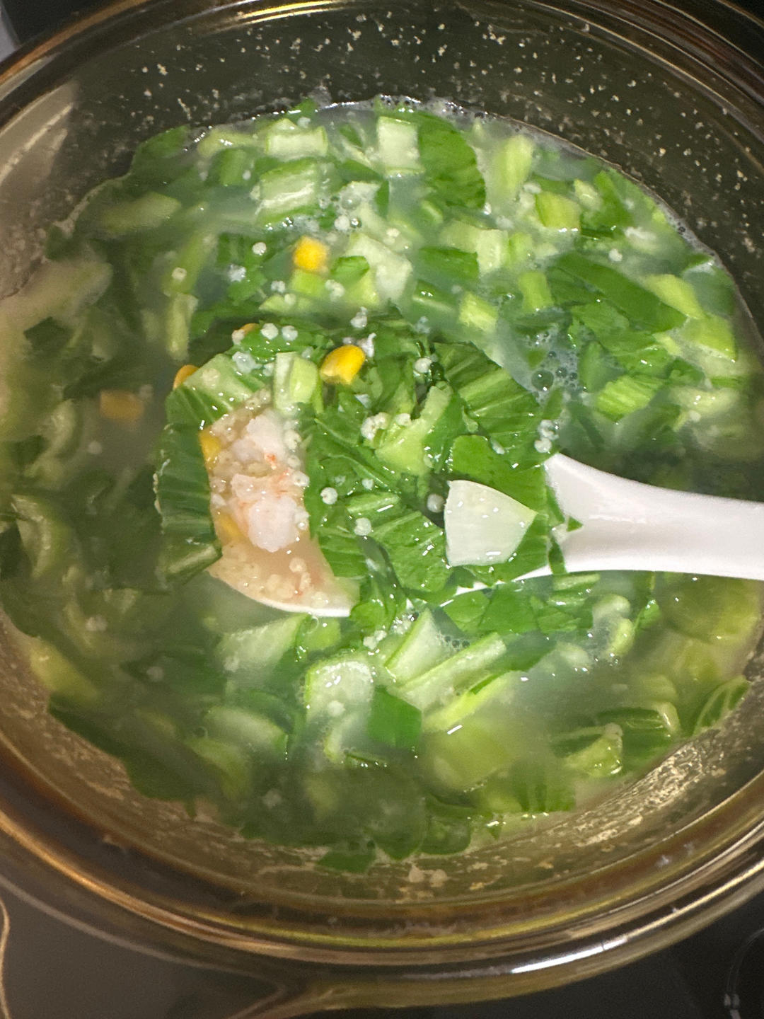 虾仁蔬菜粥