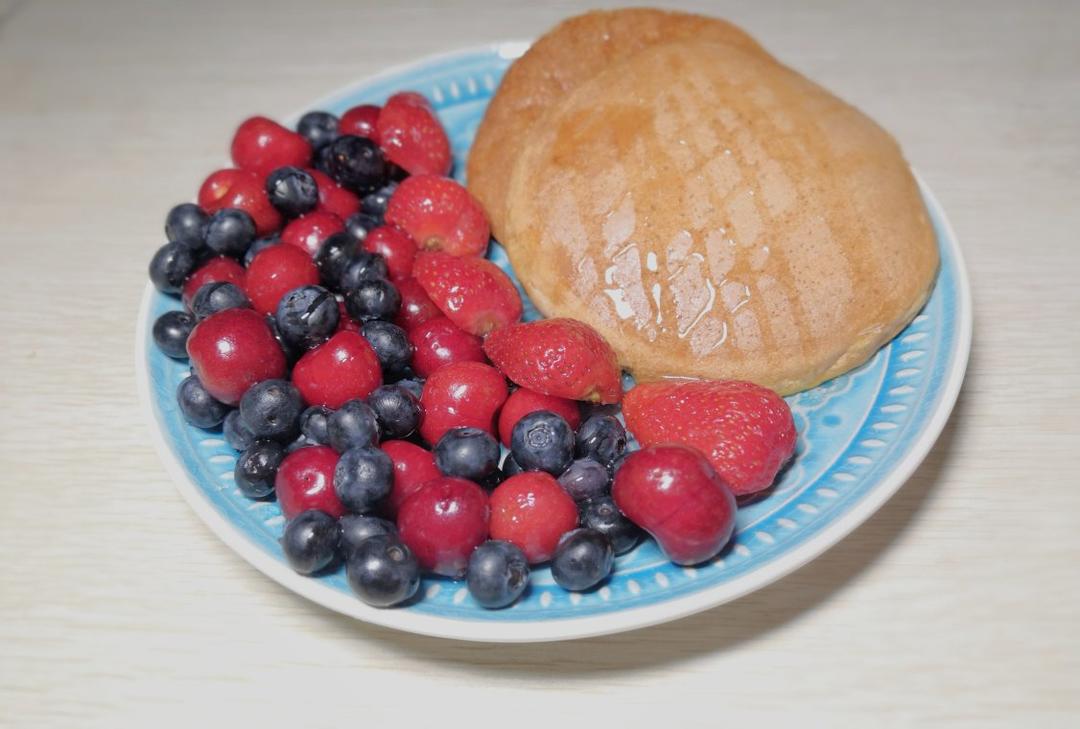 脱脂花生粉快手厚松饼(低脂低碳无面粉)