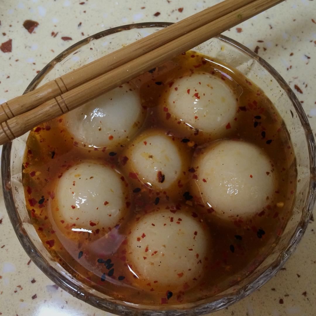 阿佳做的四川的咸菜肉汤圆