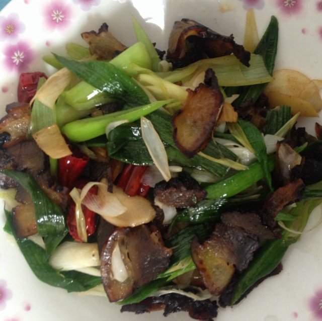 青蒜炒腊肉