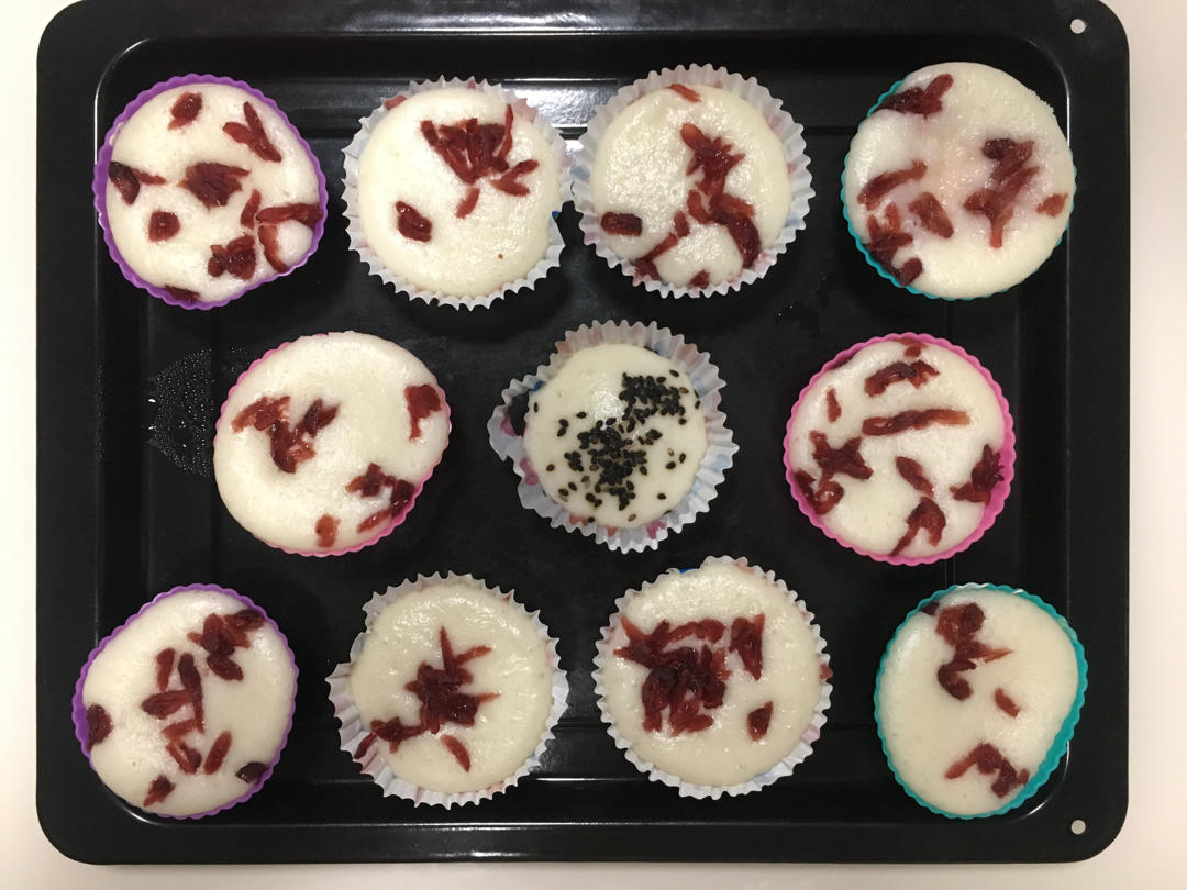 低糖无油的米发糕（不加泡打粉噢~）