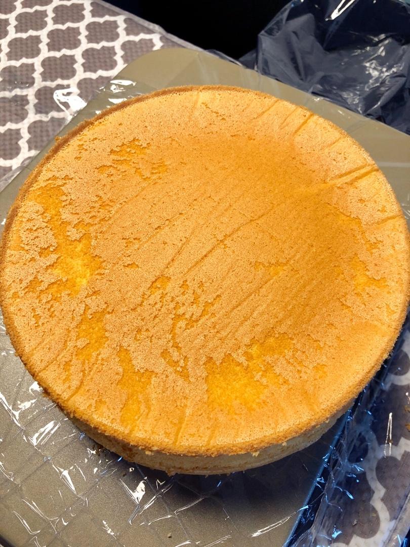 6寸戚风蛋糕胚 不回缩不塌陷0失败