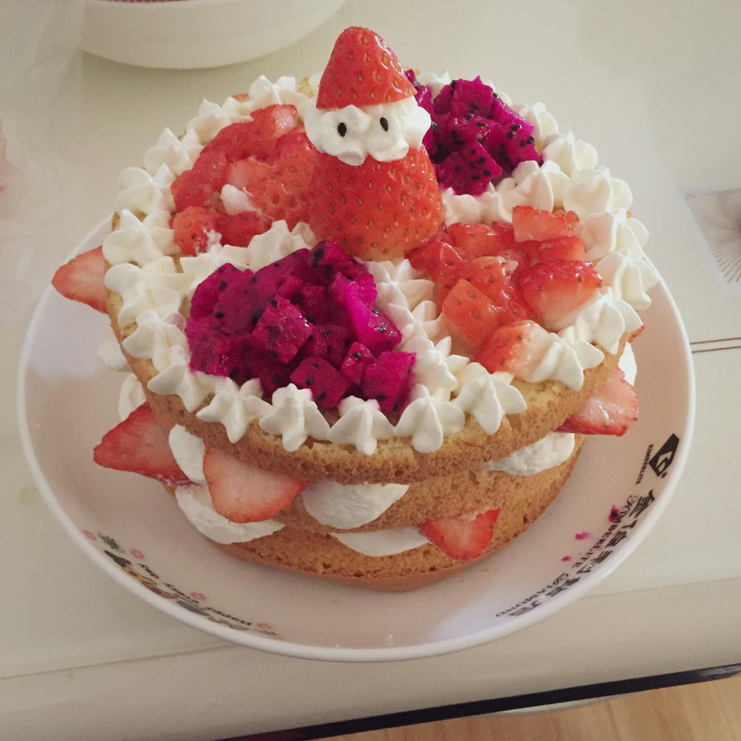 【零失败】不会裱花没关系的水果裸蛋糕 芒果裸蛋糕 完美戚风胚