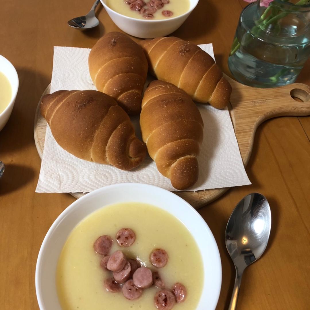 纯奶手撕吐司的做法 步骤1