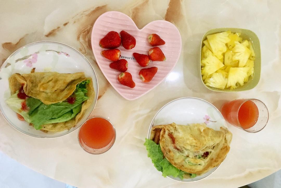 三分钟就可以做好孩子的早餐（手抓饼）