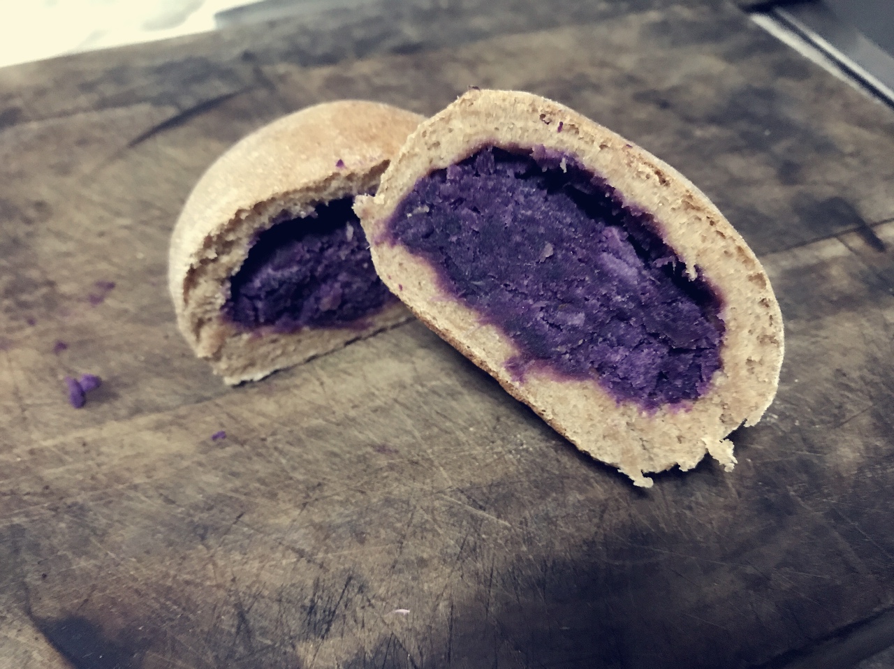 全麦紫薯包