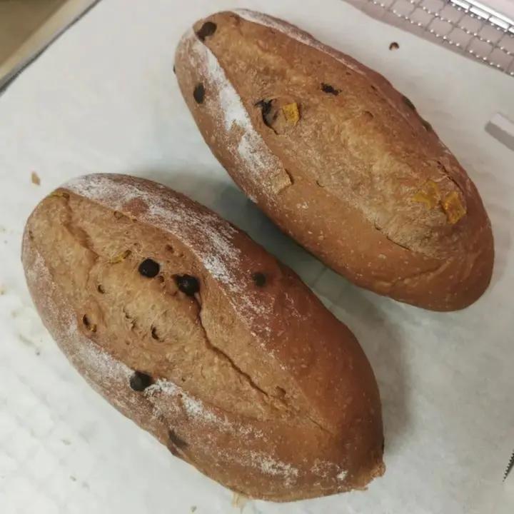 🥖黑芝麻蔓越莓面包｜无油糖无需揉面🉑