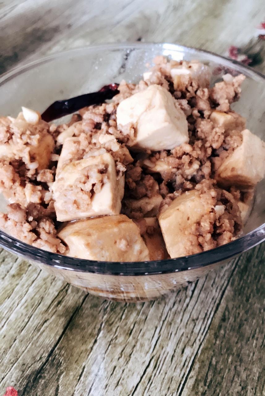 肉末烧豆腐