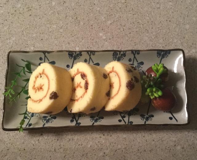 葡萄干蛋糕卷的做法