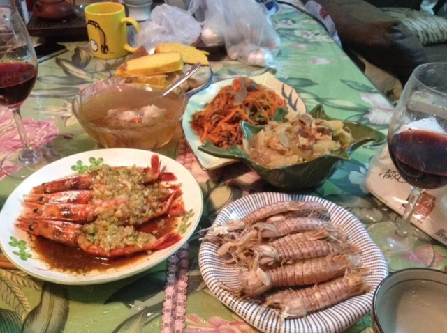 我为家人做晚餐