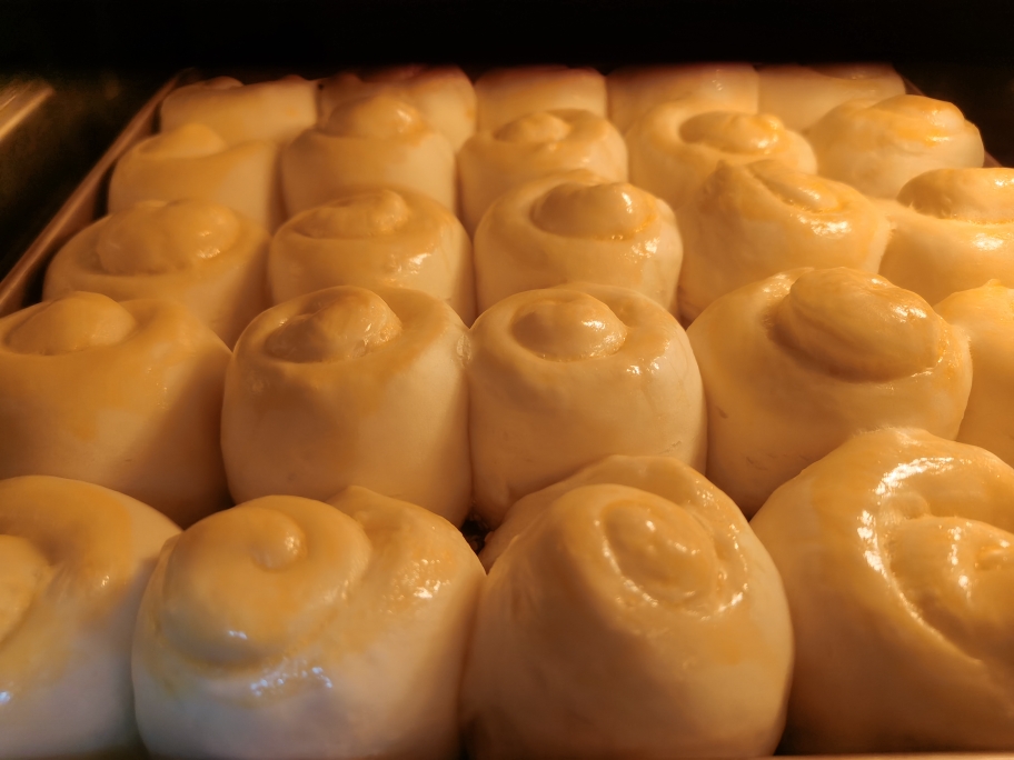 蜂蜜脆底小面包（二次发酵）普通面粉的做法 步骤7