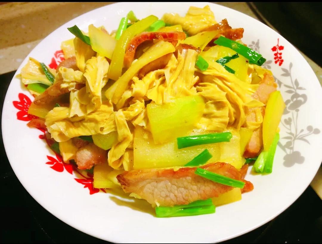 节瓜腐竹叉烧的做法