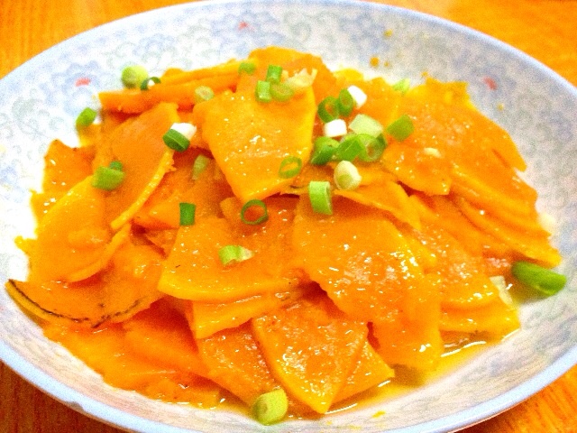 陪你牵手走过夕阳做的素炒南瓜