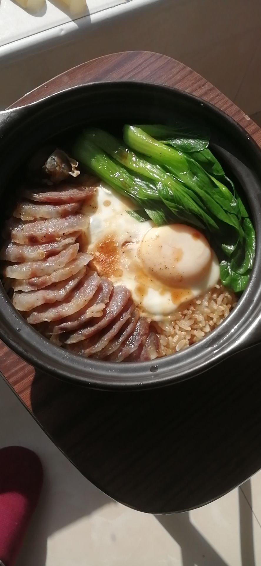 香喷喷的🍲腊肠煲仔饭（砂锅版）超简单神速