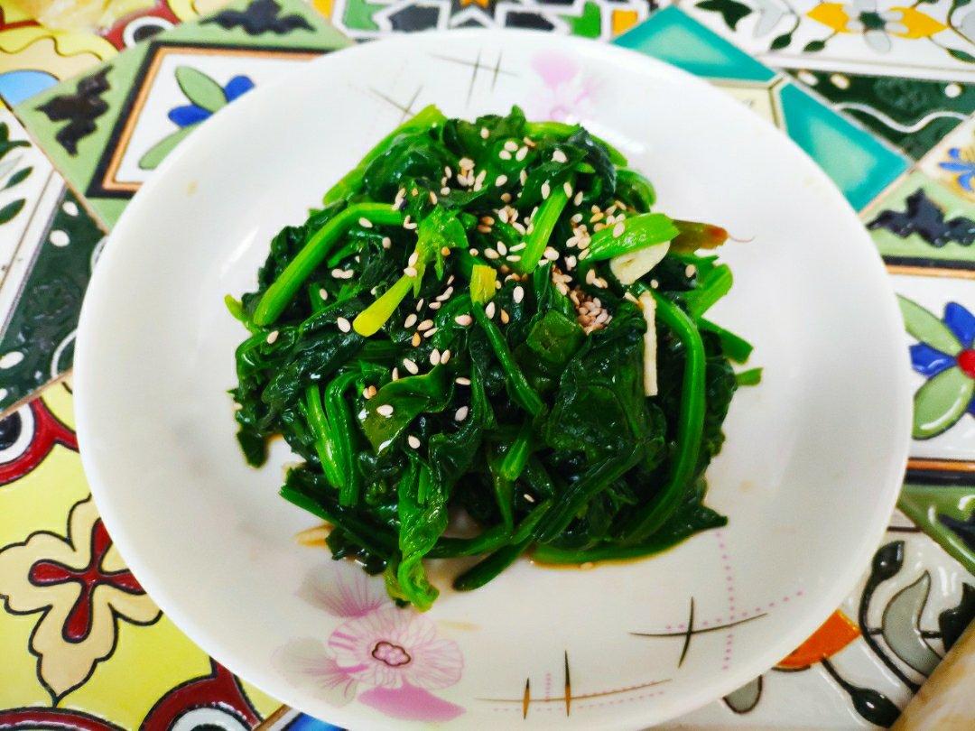 凉拌菠菜