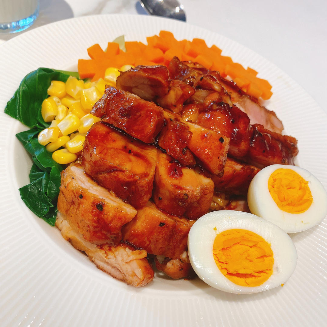 自制照烧鸡腿饭，好吃到舔碗！