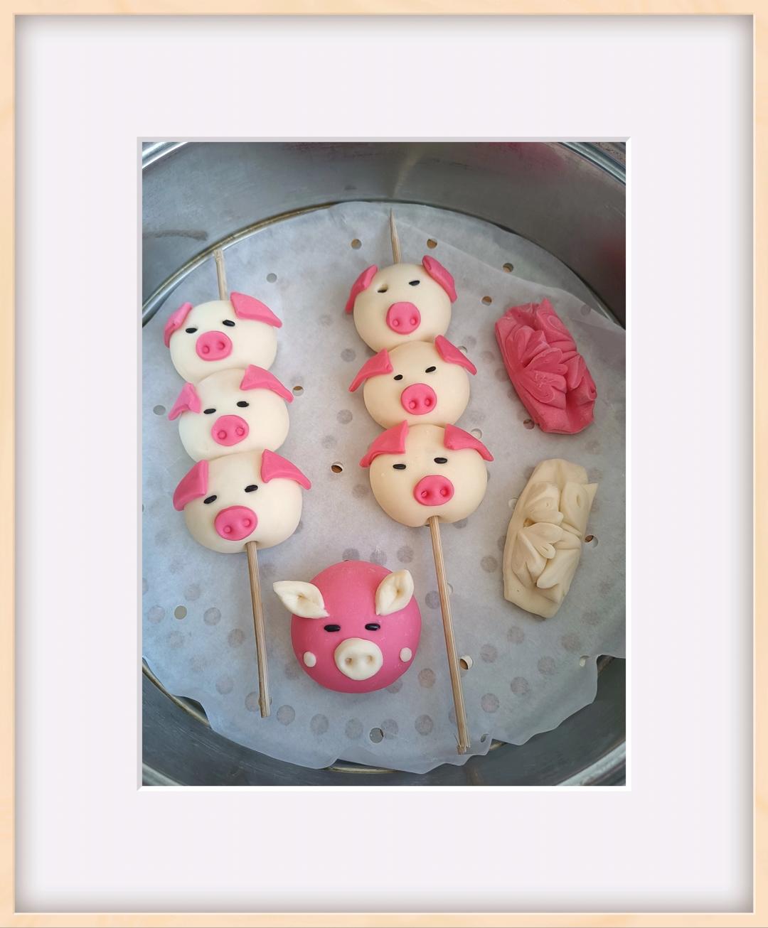 小猪卡通包卡通馒头