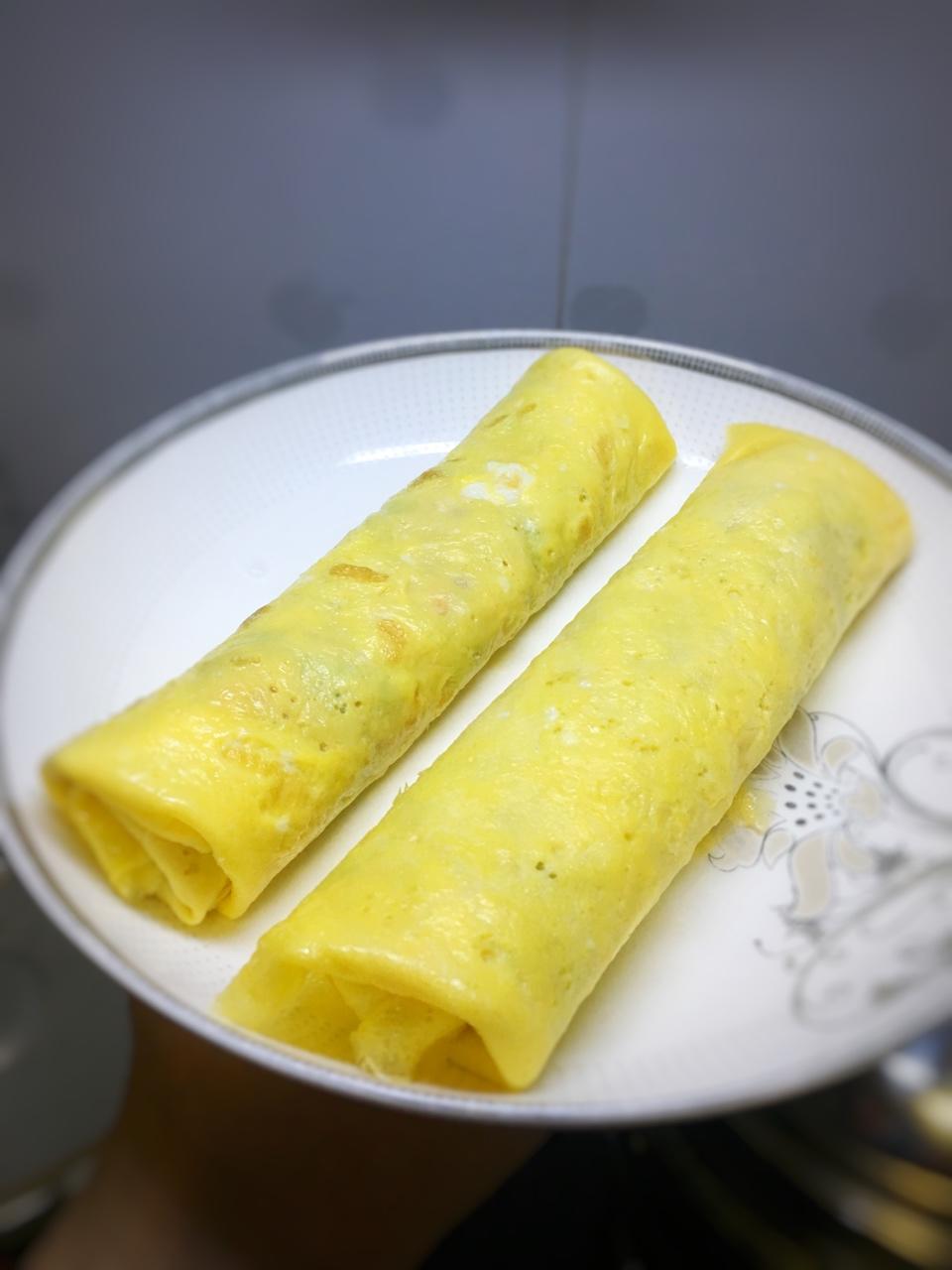鲜虾鸡蛋卷宝宝辅食精华一岁以上宝宝
