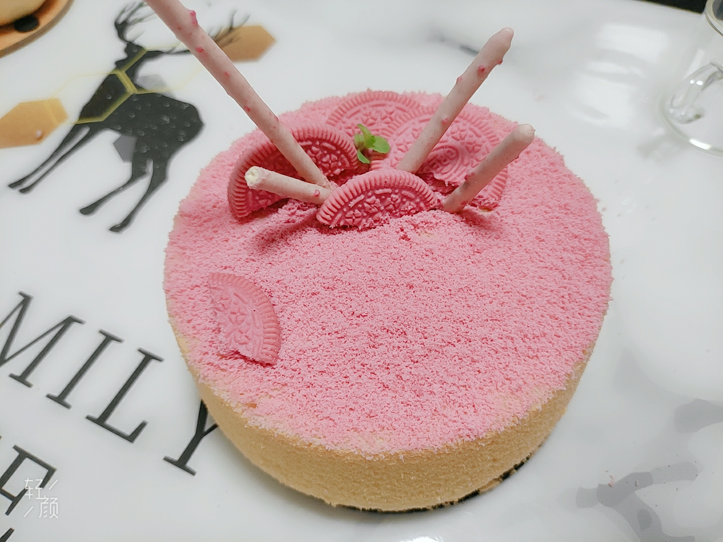 樱花粉蛋糕的做法