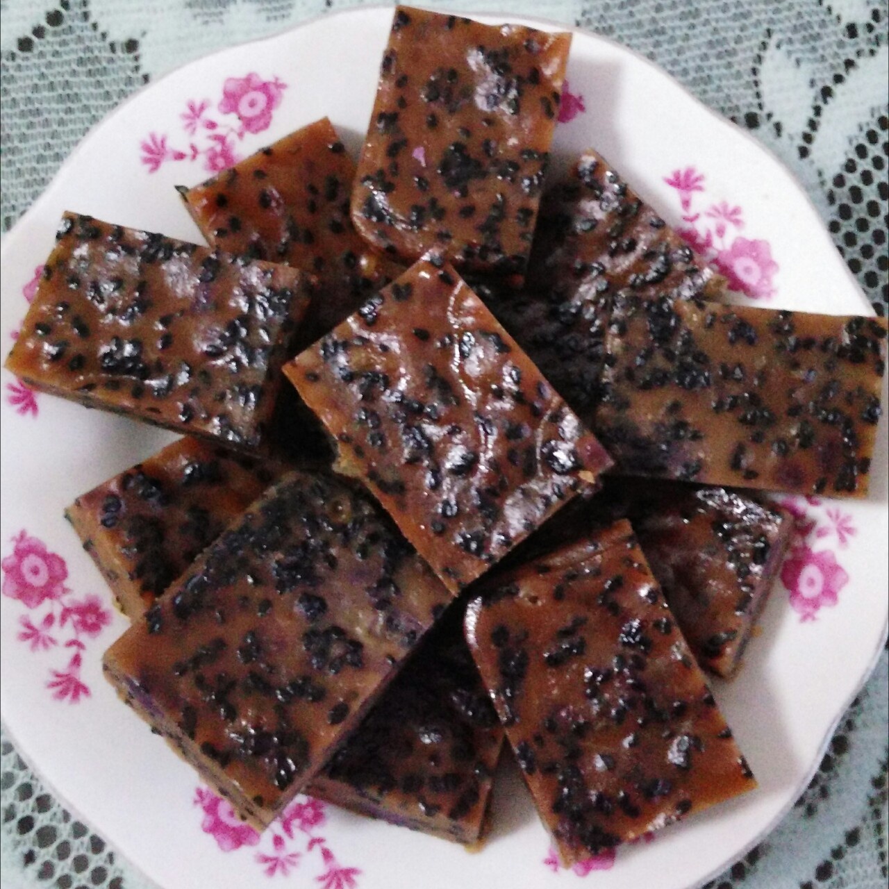 美味的紫薯凉糕