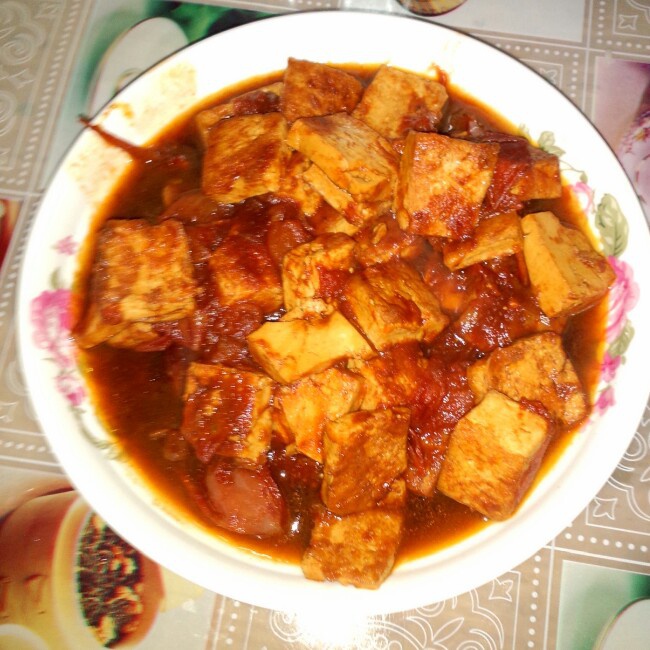 西红柿烧豆腐