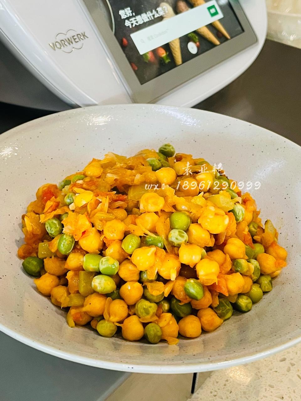 时蔬焗鹰嘴豆的做法